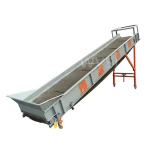 Rubber material Plastic Belt Conveyor used for different waste plastic transport