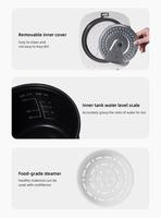 Cuisinière à riz électrique intelligente mini domestique de 2 L, affichage numérique LED, revêtement antiadhésif, contrôle tactile