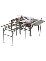 Scie à table coulissante WJS480 sans poussière, scie électrique à levage double, pliage invisible, multifonction