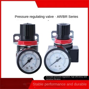 Haute qualité Double connexion compresseur d'air régulateur de pression mini manomètre - Product Image 2