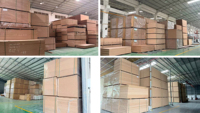 MDF mélaminé moderne certifié E1 grade 4*8 18mm, faible teneur en formaldéhyde, résistant à l'humidité, écologique, pour meubles de cuisine et de salle de bain