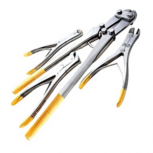 4 PCS <b>Pin</b> & Wire Cutter Set Tc Jaw Orthopedic Surgical INSTRUMENTS Gold Plated Reusable by MEDICAB INSTRUMENTS - Product Image 1