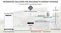 Système de tuiles solaires BIPV PERC double vitrage 19,83W, cellules photovoltaïques CdTe à film mince 400x400mm, haute efficacité, puissance fiable 25 ans