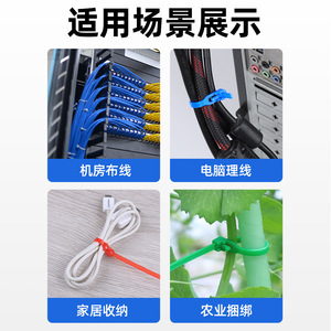Bridas de nailon reutilizables Chengda Plastics de 4x150 mm con cierre a presión para agrupación de cables eléctricos - Product Image 2