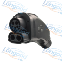 Adaptador Longood CCS1 a GB/T EV DC de 300A y 300KW, Convertidor de Carga Rápida para Vehículos Eléctricos Chinos