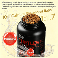 Alimento para Tortugas Jóvenes YEE al por Mayor, Alto en Calcio 40%, Alto en Proteínas, Baja Alergenicidad, Digestión Suave, Micro Pellets Flotantes para Crías