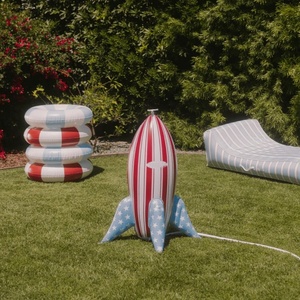 PVC <b>Inflatable</b> Backyard Sprinkler 66*18 Inch for Kids Christmas <b>Halloween</b> Holiday Party Outdoor Yard Decorations - Product Image 5