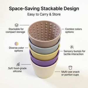 Ciotola 2-in-1 in Silicone Senza BPA per Cani con Serbatoio d'Acqua Profondo e Punti di Contatto per la Leccatura, per Alleviare l'Ansia e Favorire una Digestione Sana - Product Image 2