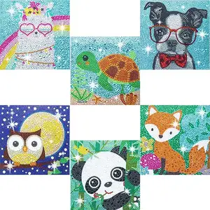 Handmade Children's Full Diamond Paintings 18*18 Production Material Package DIY Living Room Decoration Diamond Paintings