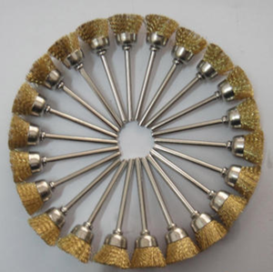Juego de 10 cepillos de pulido de alambre de acero de 25 mm para taladro, herramientas de desbarbado de grado industrial, certificado ISO9001, eje de 40 mm, 1 cerdas - Product Image 3