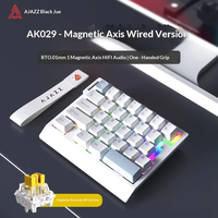 Clavier de jeu filaire à une main AJAZZ AK029 avec interrupteurs magnétiques mécaniques, rétroéclairage RVB, 29 touches