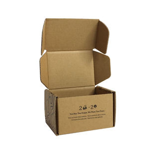 Boîtes d'expédition en kraft personnalisées avec logo pour les petites entreprises, emballage pour l'e-commerce - Product Image 1