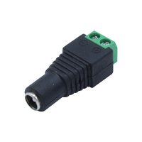 Prise de câble d'alimentation de haute qualité Type à vis 2 broches 5.5*2.1mm 12V DC connecteur de prise d'alimentation femelle