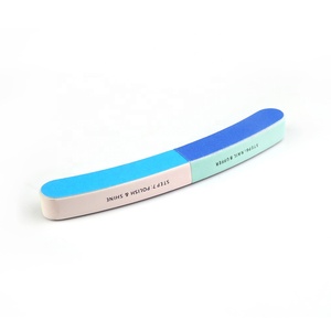 Marque privée logo personnalisé <span class=keywords><strong>utilisation</strong></span> de salon coloré <span class=keywords><strong>4</strong></span> côtés ponçage éponge tampon à ongles - Product Image 2