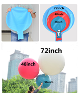 Vente directe d'usine 2025, ballons géants en latex bon marché exportés de Chine, 72 pouces, décoration d'événements, gros ballons gonflables