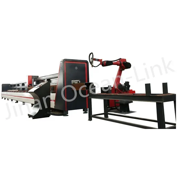 big size round and square pipe cutting robot cutting machine by robot plasma cutting machine