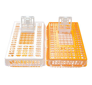 Jaula de transporte de pollo vivo Caja de rotación de pollitos Caja de transporte de plástico para aves de corral para pato Pollo <span class=keywords><strong>Paloma</strong></span> - Product Image 6