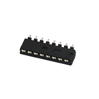 Venta Directa de Fábrica, Interruptor DIP/SMT ZBBM-02 Negro, Montaje en Superficie, Chapado en Oro, Paso de 2.54 mm, IP20, CA 2000V, 300mA, 2-12 Posiciones