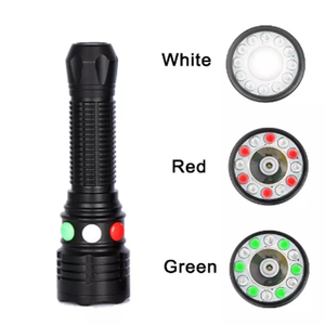 Brillante recargable 3 TriColor antorcha LED Flash luces rojo/<span class=keywords><strong>Verde</strong></span>/blanco <span class=keywords><strong>luz</strong></span> antorcha ferrocarril señal <span class=keywords><strong>luz</strong></span> <span class=keywords><strong>linterna</strong></span> para Camping - Product Image 6