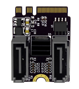 デスクトップPC M2 to SATA3.0エクステンション<span class=keywords><strong>M</strong></span>.2 A + EキーWIFI <span class=keywords><strong>M</strong></span>.2 to SATAハードディスクアダプタカードドライブフリーJMB582 - Product Image 2