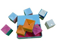 Mysterie Exploderende Verrassing Aangepaste Geldbomdoos 16 Stuks Stuiterende Kubusdozen Valentijns Confetti Cadeau Pop-up Doos