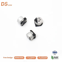 Condensateur électrolytique en aluminium SMD 6,3 V 470 µF 6,3*5,4 mm à faible ESR ultra compact pour la désolidarisation des cartes de circuits imprimés
