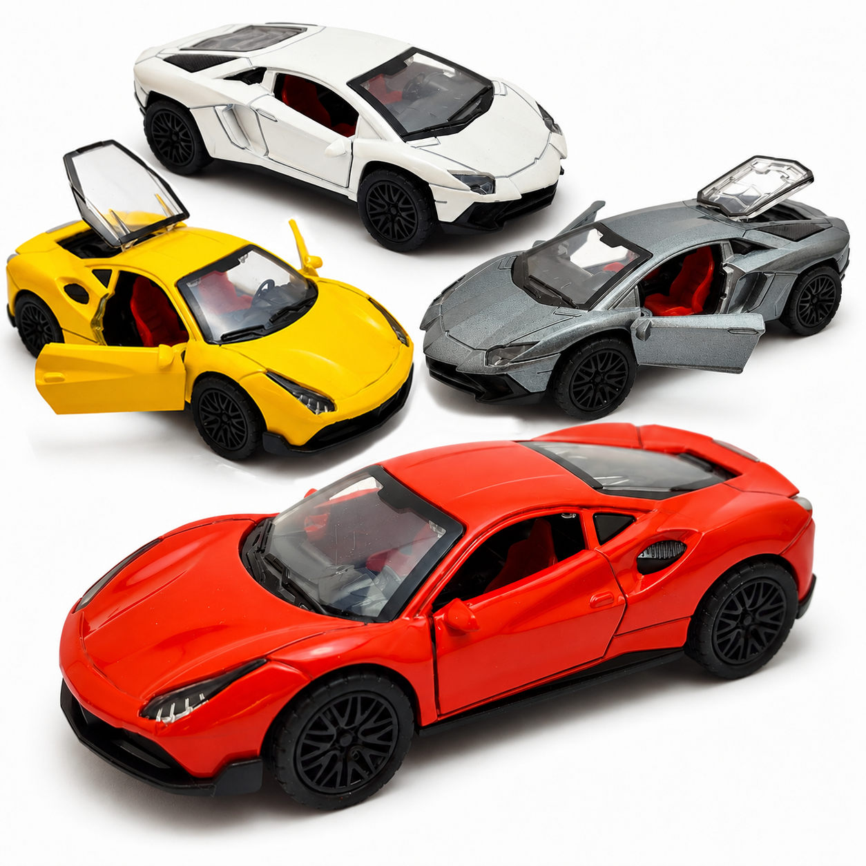 Set De Coches Juguete Mini Racers – Pack De Coches De Plástico Y Aleación Para Niños +3 Años, Educativo Y Coleccionable (17 Cm)