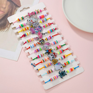 Colorful Cartoon Acrylic <b>Bracelet</b> Set For Kids <b>Cute</b> Animal Charms Handmade Jewelry Unisex Gift Spring 2026 - Product Image 2