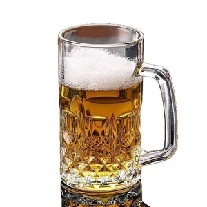 Star Diamond Beer Mug Large Capacity Transparent Glass With Handle Thickened Heat Resistant For Party Home Use - Product Image 5