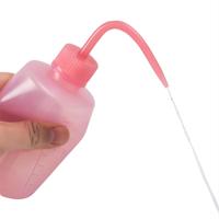 Bouteille de rinçage pour cils en plastique blanc vide, personnalisable, à presser, pour le lavage des cils, vente en gros