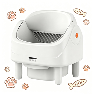 Caja de arena autolimpiable para gatos con estructura estable y recordatorio de basura, inodoro automático inteligente para gatos - Product Image 1