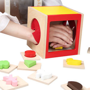 Juego de Emparejamiento de Formas Geométricas Montessori, Juguete Educativo, Caja Ciega, Caja de Memoria Táctil, Juguete Educativo de Madera, Caja de Rompecabezas Ciega - Product Image 5