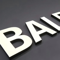 Enseigne personnalisée en lettres lumineuses Halo en acier inoxydable rétroéclairées en acrylique LED pour salon de beauté, boutique