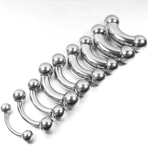 <span class=keywords><strong>Piercing</strong></span> pour sourcil en acier chirurgical, barbell incurvé, mini <span class=keywords><strong>anneau</strong></span> de sourcil, <span class=keywords><strong>labret</strong></span> <span class=keywords><strong>vertical</strong></span>, <span class=keywords><strong>anneau</strong></span> pour lèvre, oreille, rook, nombril - Product Image 5