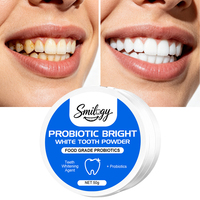 Probióticos OEM ODM para Blanqueamiento Rápido, Eliminador de Manchas para Dientes Amarillos, Seguro para el Esmalte, No Tóxico, Aliento Fresco, Cuidado Bucal, Polvo Dental