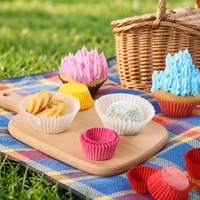 Forros para Cupcakes de Pulpa de Madera Desechables, Ecológicos, Antiadherentes, Resistentes al Calor, Aptos para Horno, Biodegradables y Compostables