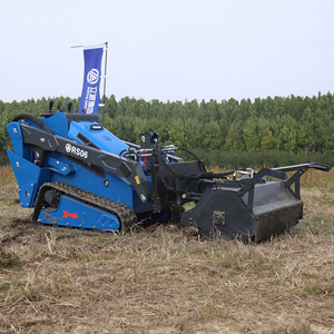 รถตักล้อยาง RIPPA RS06 พร้อมเครื่องตัดหญ้า เครื่องบดไม้ เครื่องยนต์ Kubota รถตักดินดีเซลแบบตีนตะขาบ เครื่องจักรกลการเกษตรขนาดเล็ก รถบูลโดเซอร์ขนาดเล็ก - Product Image 4