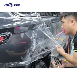 Film lampu mobil hidrofobik Tpu transparan lapisan pelindung cat Ppf untuk mobil