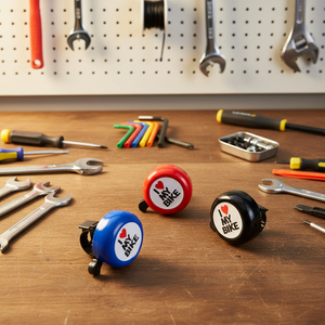 Campanello per Bicicletta FMFXTRA in Alluminio, Accessorio Leggero 33g per Mountain <span class=keywords><strong>Bike</strong></span> e Biciclette per Bambini, Scritta 'I LOVE <span class=keywords><strong>MY</strong></span> <span class=keywords><strong>BIKE</strong></span>' - Product Image 6