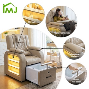 Mobilier de salon de manucure ODM/OEM, station de manucure, fauteuils de pédicure sans plomberie avec cuvette - Product Image 4