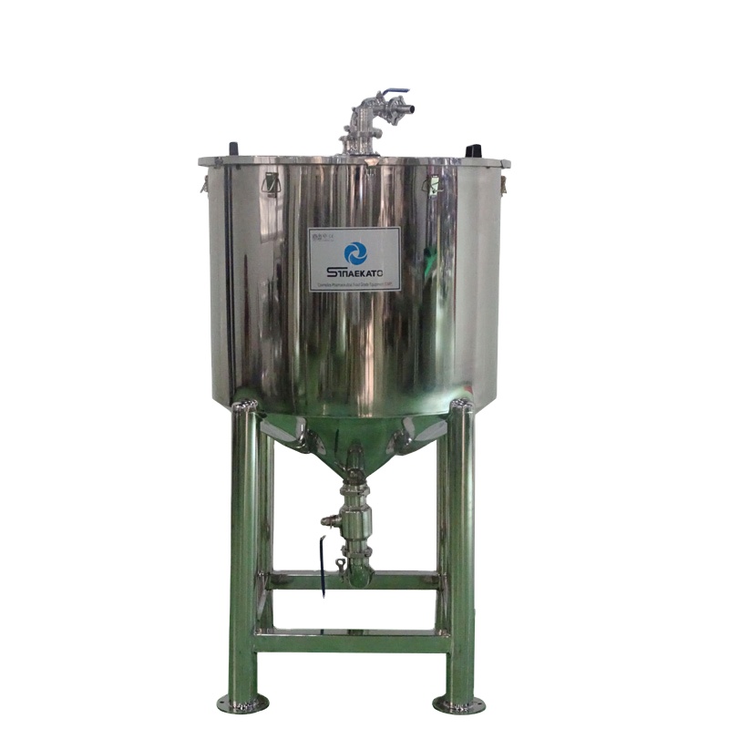 Изготовленный На Заказ конусный нижний бак для хранения химических веществ из нержавеющей стали