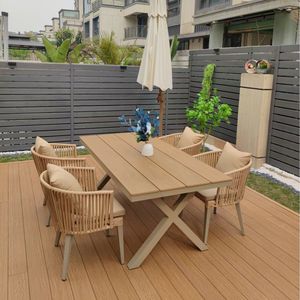 Set <span class=keywords><strong>da</strong></span> <span class=keywords><strong>Giardino</strong></span> in Rattan Moderno Nordico Impermeabile e Resistente al Sole per Esterni, Cortile, Terrazza e Villa - Product Image 6