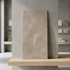 Foshan pulido esmaltado fino tallado 600x1200 brillante Negro oro flor mármol porcelana suelo pared azulejos Decoración Para sala de estar - Product Image 5