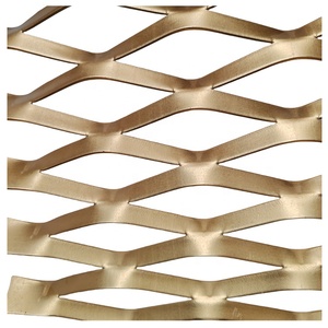 Façade en maille métallique déployée en aluminium de haute qualité pour revêtement mural - Product Image 1