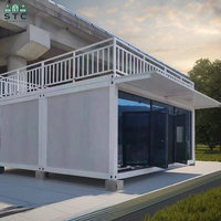 Maison conteneur moderne en verre et mur rideau, maison plate abordable, solutions de vie uniques pour le jardin, le bureau et l'usage résidentiel