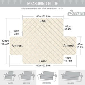 Machine-Washable 3-Seater Waterproof Non-Slip Sofa <strong>Covers</strong> Sofa Slipcover Couch <strong>Cover</strong> Protector <strong>Cover</strong> for Pets - Product Image 3