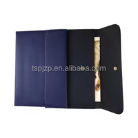 Organizador de coche TSH, carpeta de presentación de cuero PU con logotipo personalizado, tamaño A4, Archivo en expansión, bolsa para documentos y Clip, modelo