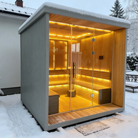 Ruang Sauna Kayu Cedar Berkualitas Tinggi, Ruang Sauna Kayu Luar Ruangan, Kualitas Tinggi Harga Terjangkau, Grosir dan Penjualan Langsung