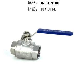 Two-Piece Stainless Steel Ball Valve with Manual Power Threaded Internal <b>Disc</b> Ball Valve Model Q11 - Product Image 3
