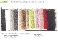 Patchs thermocollants durables en vinyle 3D avec broderie chenille et impression par transfert thermique pour textiles, chaussures et vêtements
